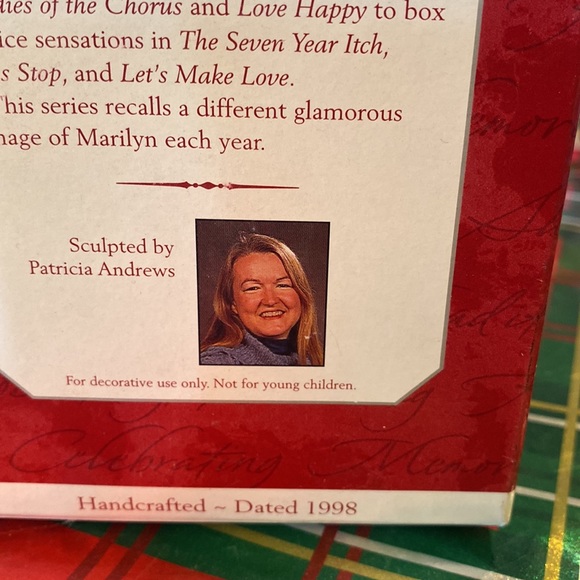 #010. Vintage Hallmark keepsake Marilyn Monroe - Picture 7 of 8